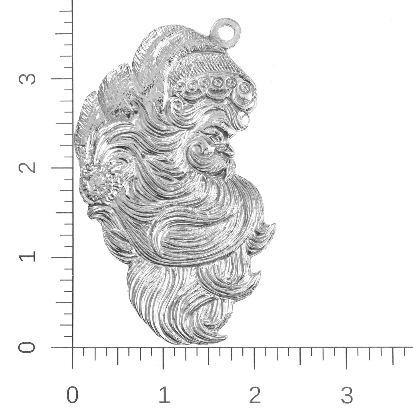 Santa Claus Beard Christmas Ornament - Santa Profile