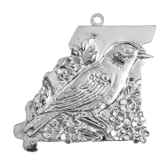 Missouri Christmas Ornament - State Outline and State Symbols - Travel Souvenir Gift