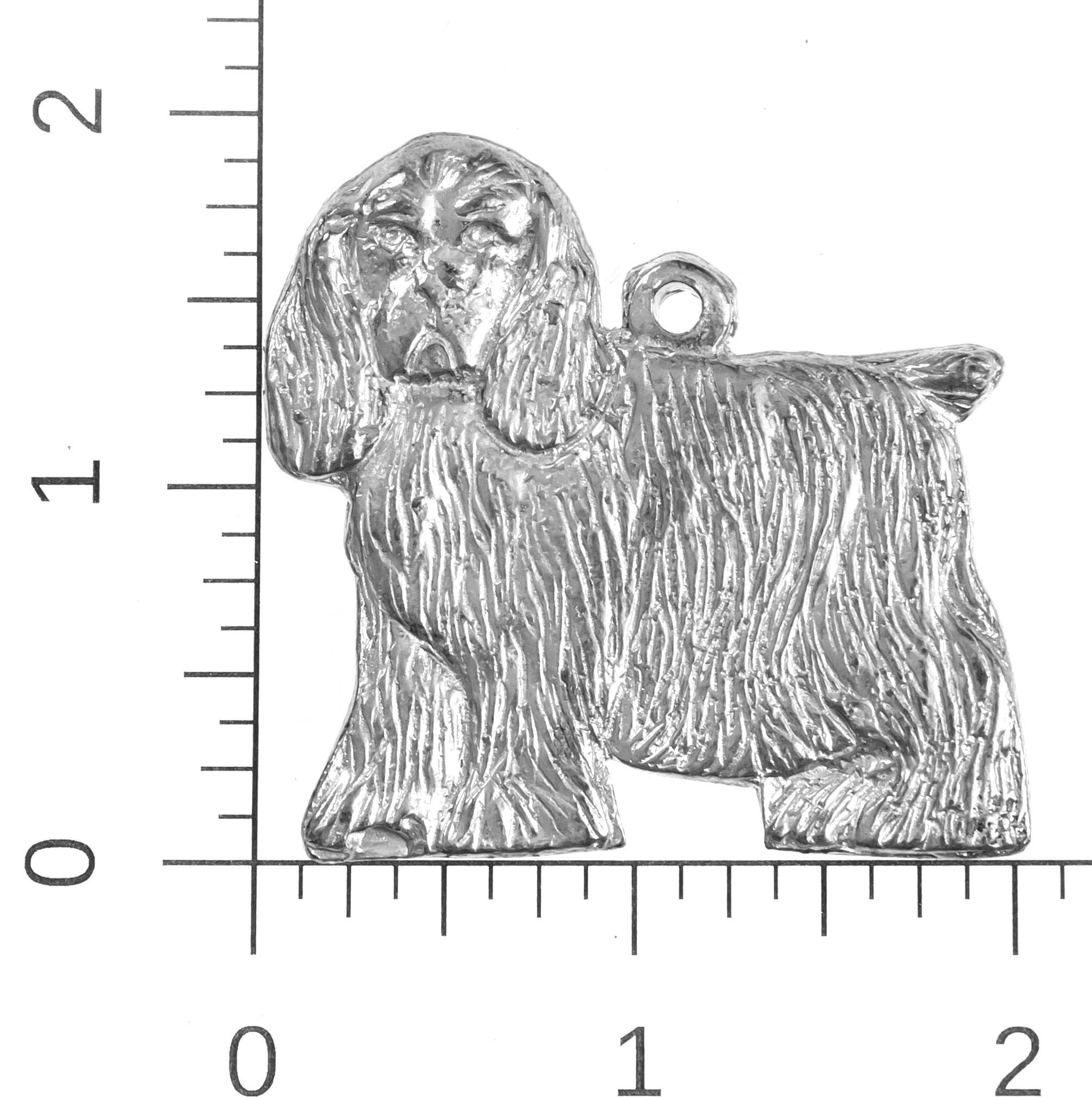 Silver Pewter Metal Cocker Spaniel Ornament Top Gift Ideas - House of Morgan Pewter