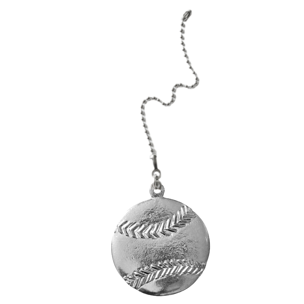 Silver Pewter Metal Baseball Ceiling Fan Pull Top Gift Ideas - House of Morgan Pewter