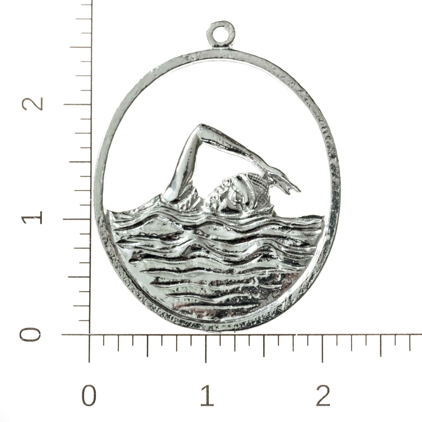 Silver Pewter Metal Swimmer Ornament Top Gift Ideas - House of Morgan Pewter