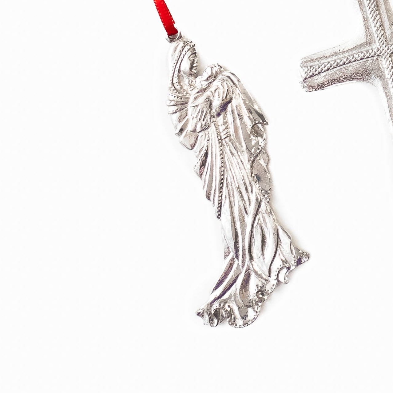 Pewter Madonna Ornament