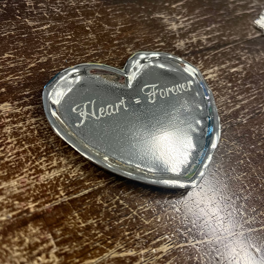 Custom Engraving - Personalized Pewter Gift With Name, Date & Message