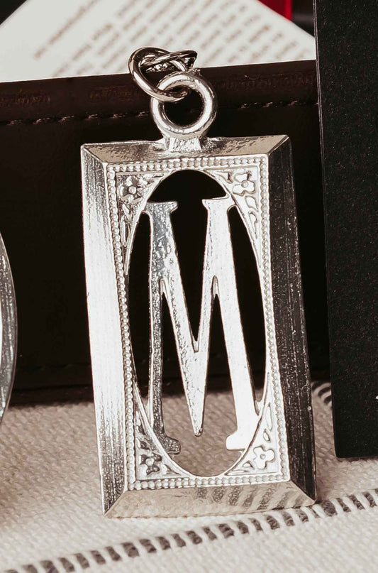 Custom Monogram Keychain and Bag Charm - Letter Initial Gifts