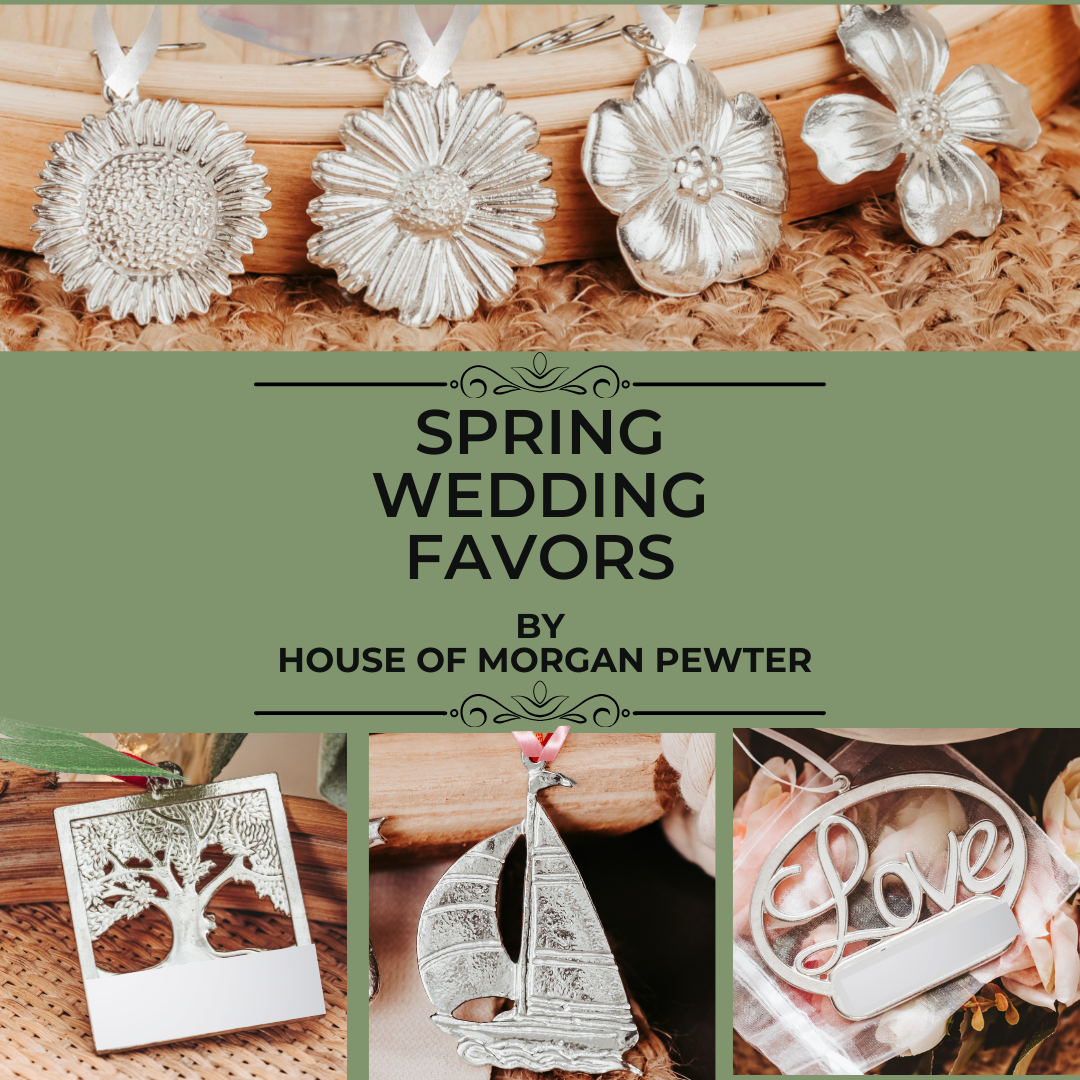 Handmade Pewter Spring Wedding Favors