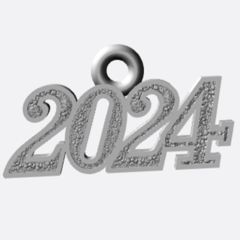 Year Charm - 2025 Graduation Year - Handmade Pewter Charms for Crafts