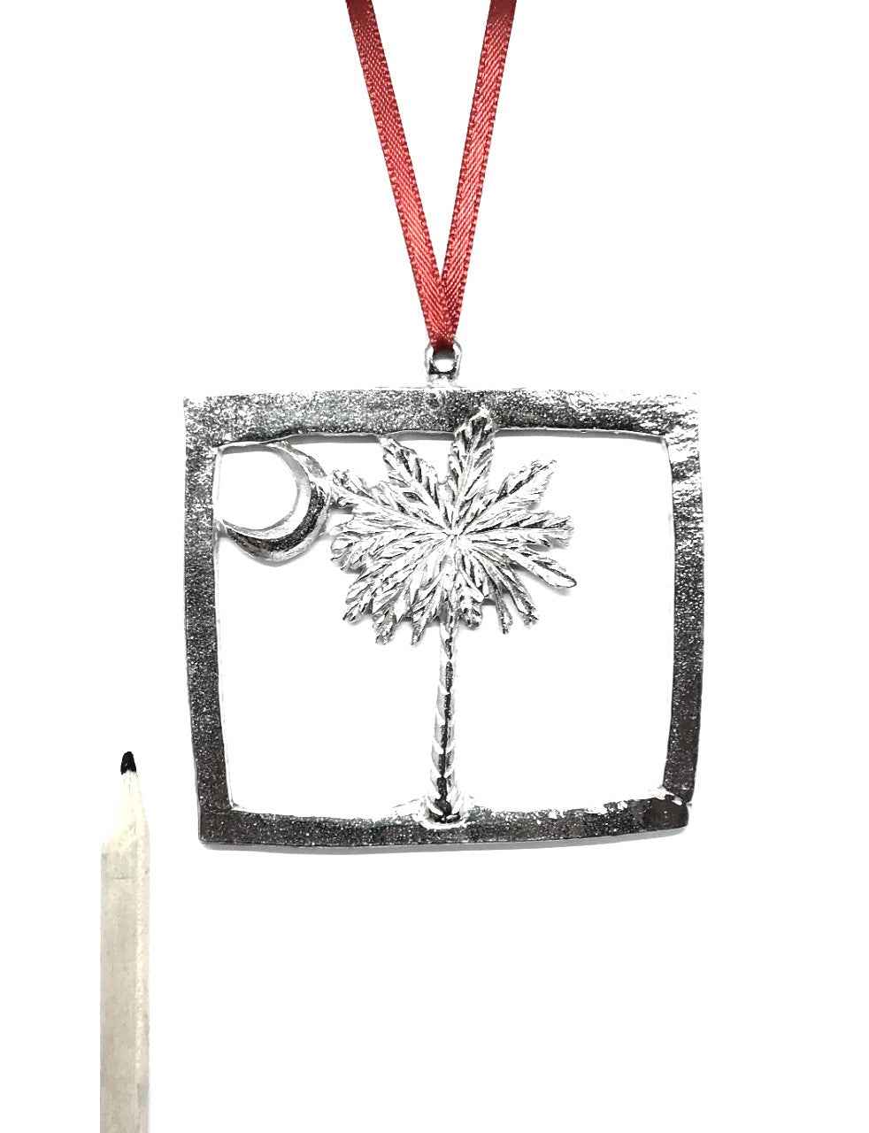 South Carolina Square State Flag - South Carolina Christmas Ornament