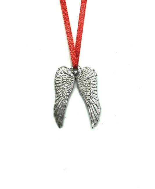 Small Guardian Angel Wings Christmas Ornament - Memorial Gift for Loved One