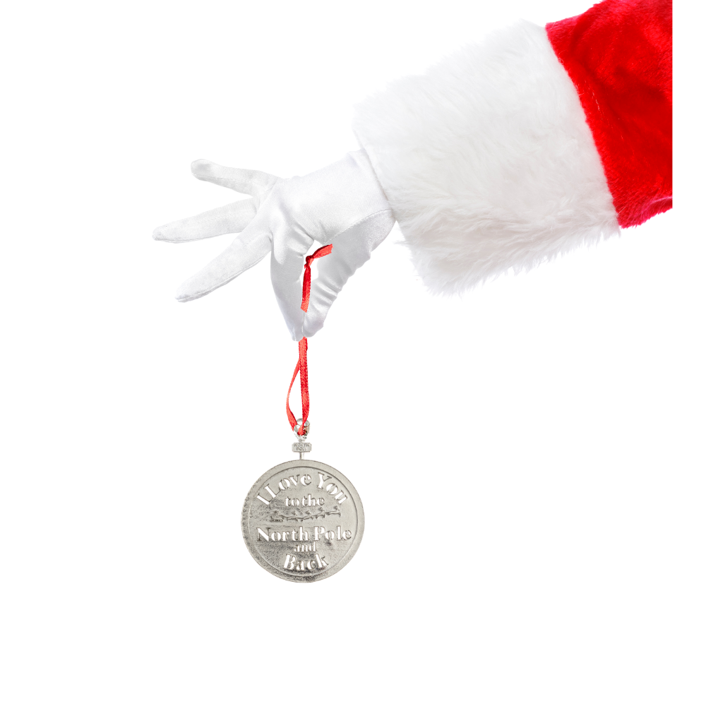 Santa Christmas Ornament - I Love You to the North Pole and Back