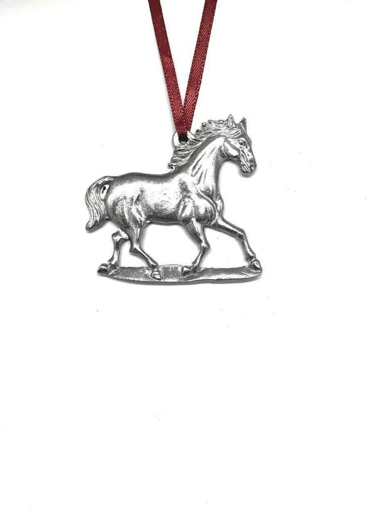 Running Horse Christmas Ornament - Gift for Horse Back Rider