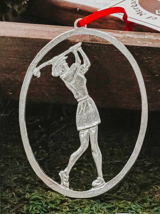 Female Golfer Ornament - Golfer Christmas Ornament - Lady Golfing Gift