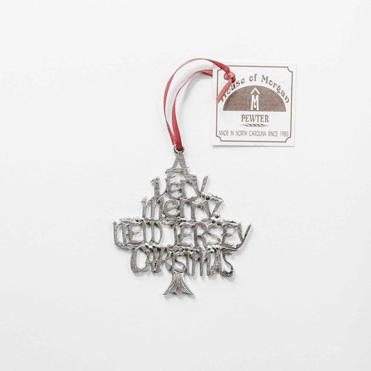 A Very Merry New Jersey Christmas Ornaments- New Jersey Gift