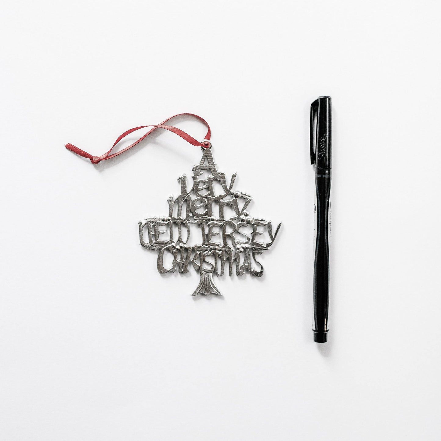 Handmade Home State Christmas Ornaments- New Jersey NJ - House of Morgan Pewter