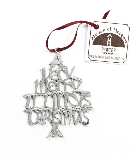 A Very Merry Illinois Christmas Ornament - Illinois Gift
