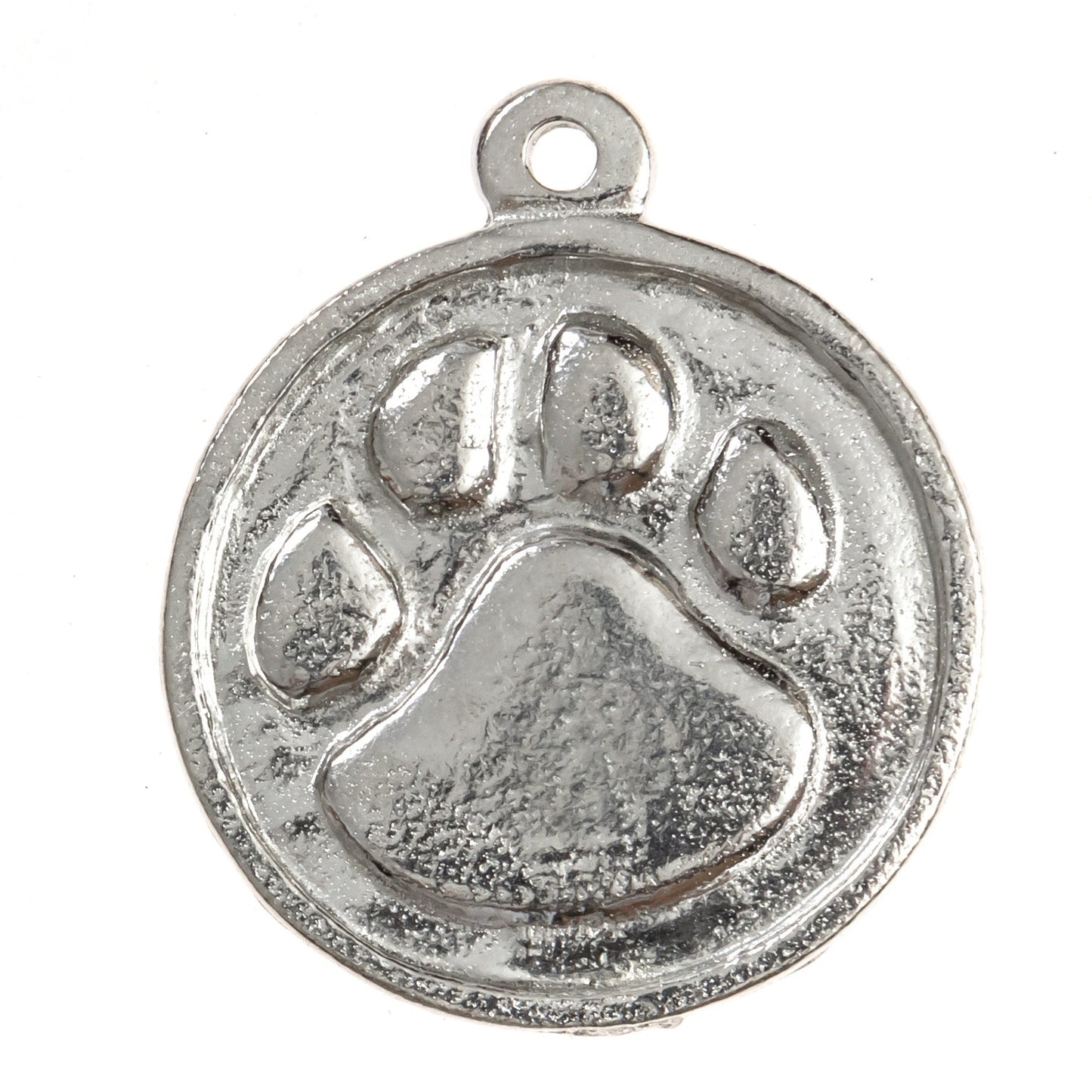 Dog Paw Pewter Blank - Metal Ornament Blank - Several Sizes - Bulk Prices for Hand Stampers