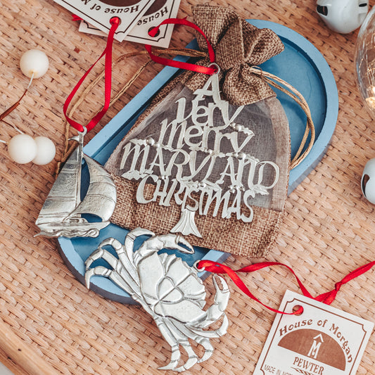 maryland christmas ornaments gift set