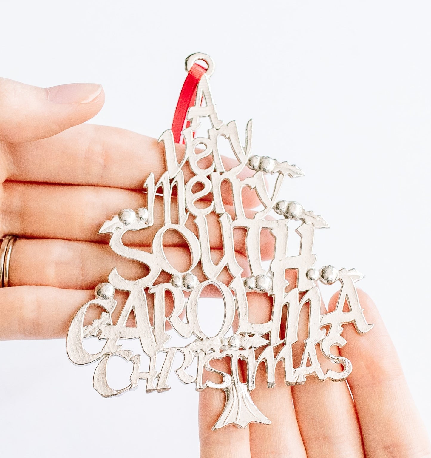 A Very Merry South Carolina Christmas Ornament - South Carolina Gifts