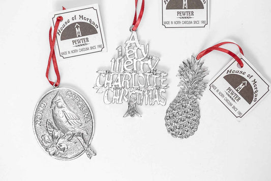 Charlotte Christmas Ornament - Individual Ornament or Gift Set - CLT Travel Souvenir Gift