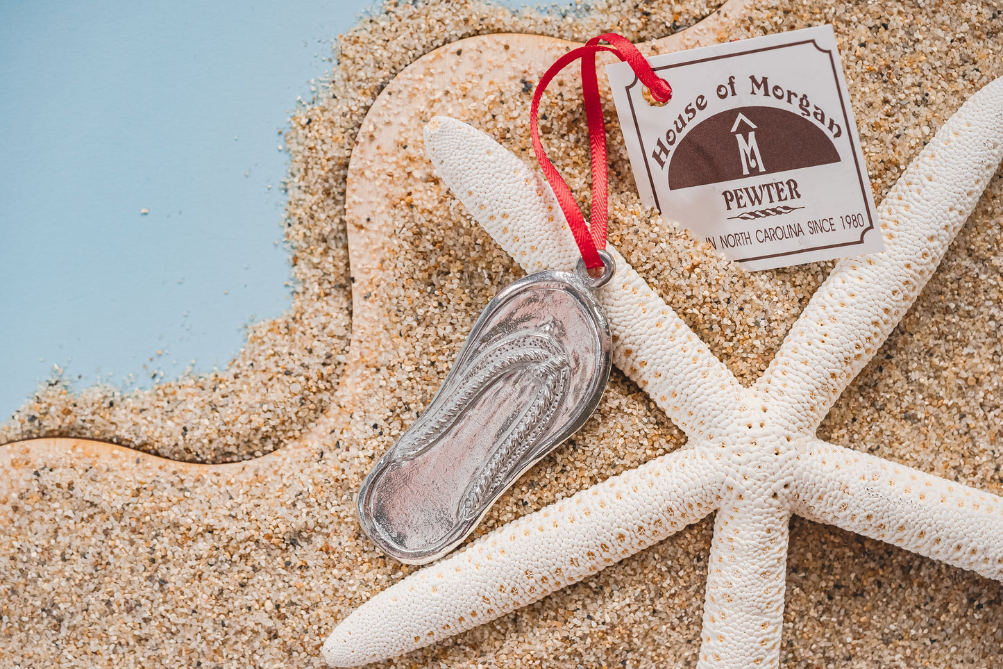 Beach Flip Flop - Ornament, Ceiling Fan Pull, Magnet, Earrings or Necklace
