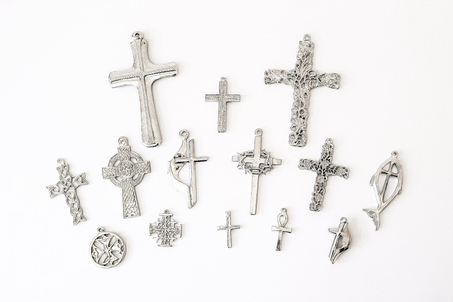 pewter crosses for jewelry
