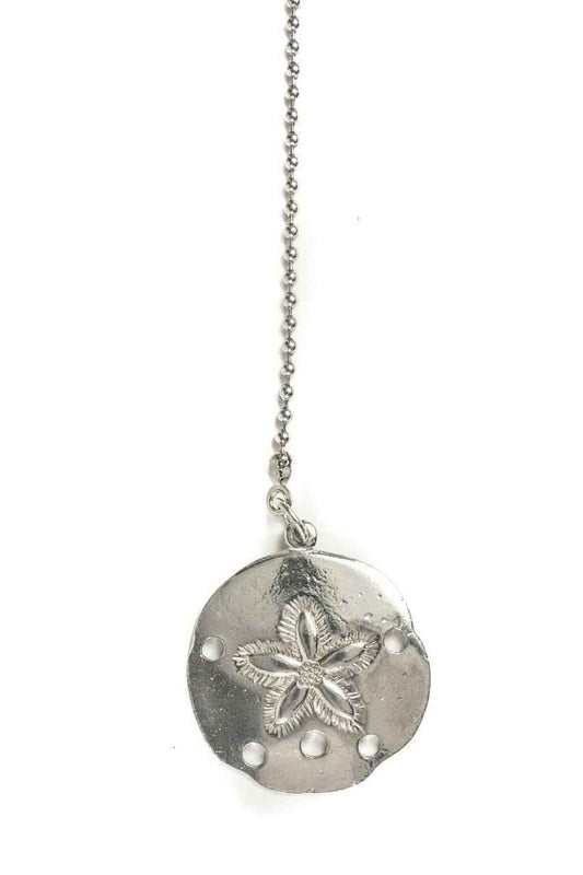 Sand Dollar Ceiling Fan Pull - Nautical Gift - Seashell Lighting Accessory