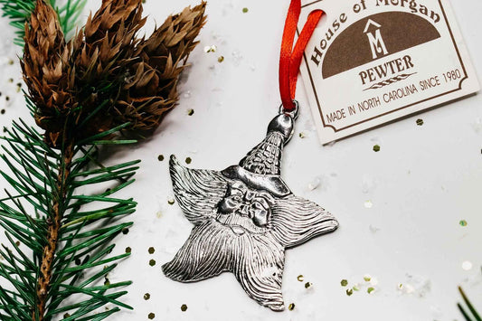 Santa Claus Star Christmas Ornament