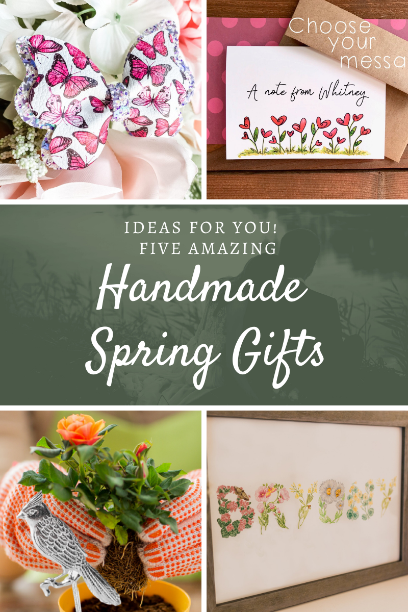 top handmade spring gifts from small American businesses