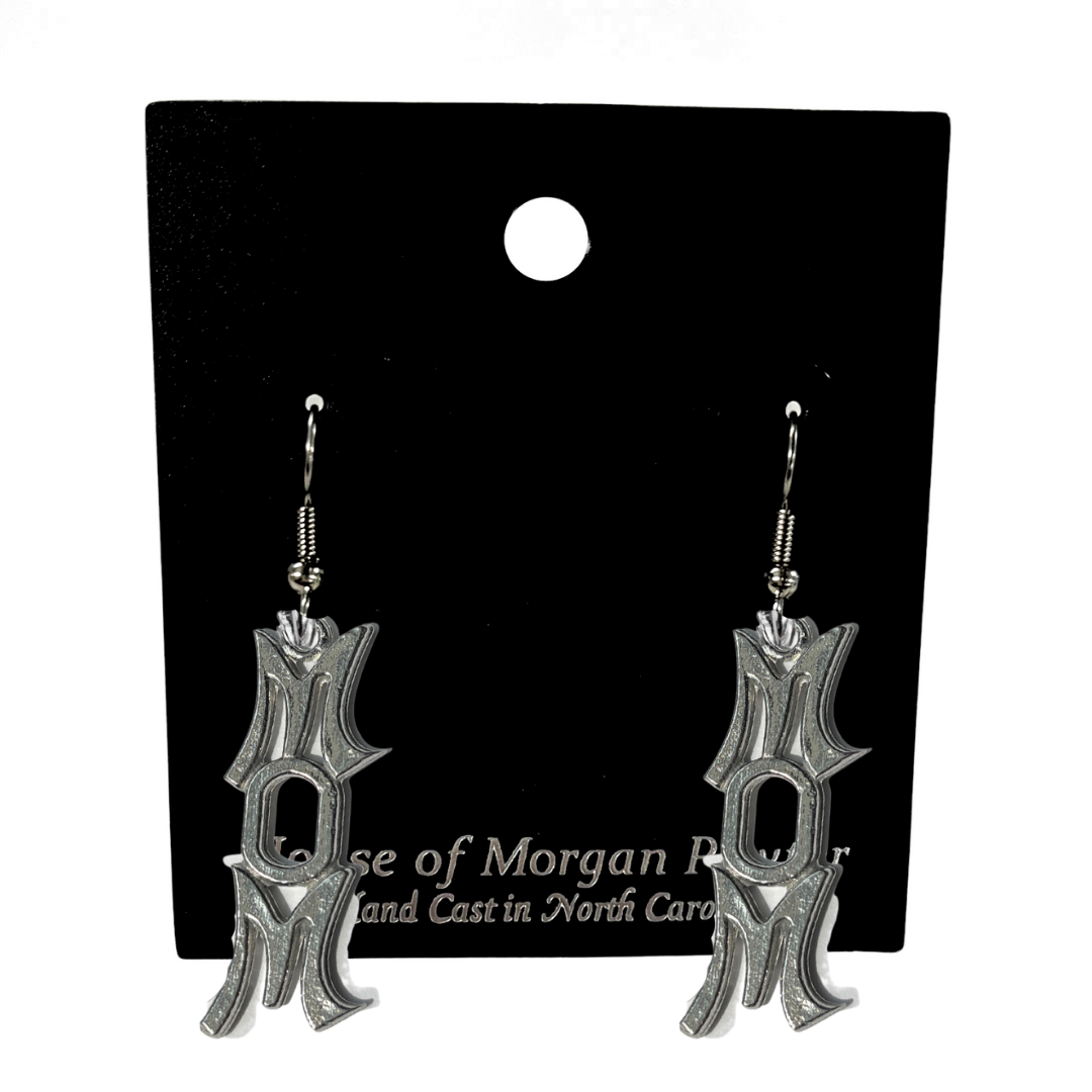 Silver Pewter Metal Mom Earrings Top Gift Ideas - House of Morgan Pewter