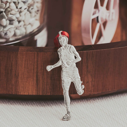 Male Runner Ornament - Cross Country Runner Gift - Boy Running Ornament