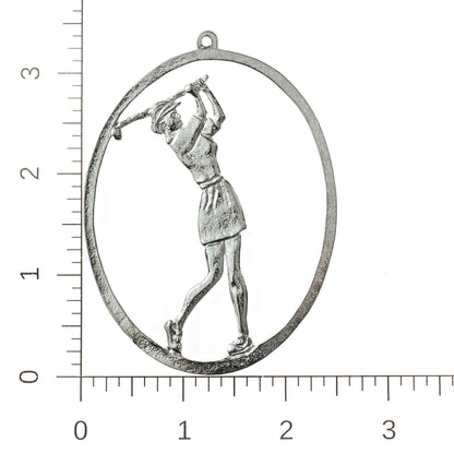 Female Golfer Ornament - Golfer Christmas Ornament - Lady Golfing Gift