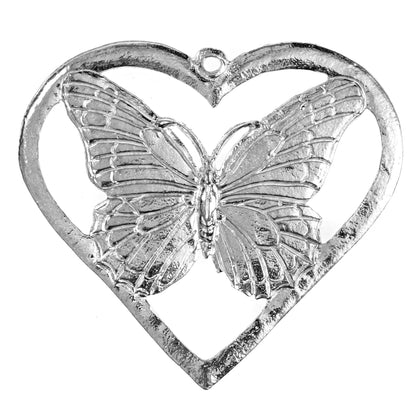 Butterfly Ornament - Handmade Pewter Butterfly - Pollinator Gifts