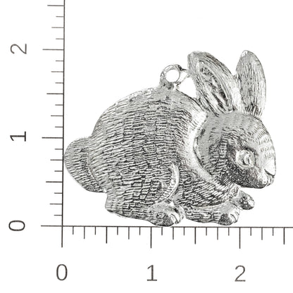 Spring Jewelry - Bunny Pendant Necklaces and Earrings - Handmade Pewter Rabbit Charm Chains