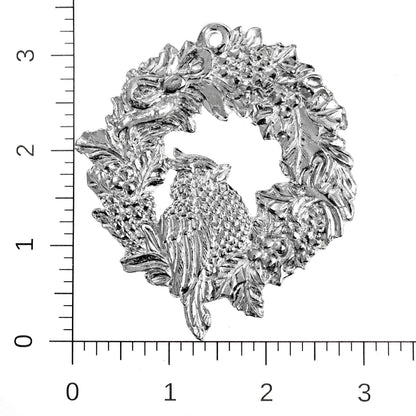 Cardinal in Holiday Wreath Ornament - Memorial Gift