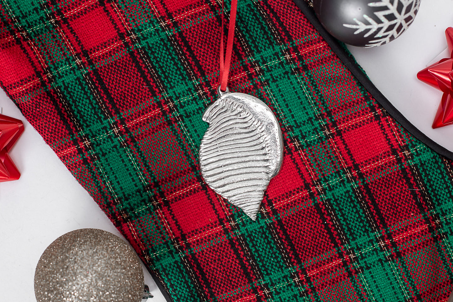 Scotch Bonnet North Carolina NC State Seashell Holiday Christmas Ornament Pewter