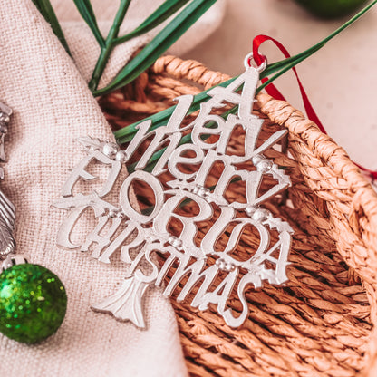 A Very Merry Florida Christmas Ornament