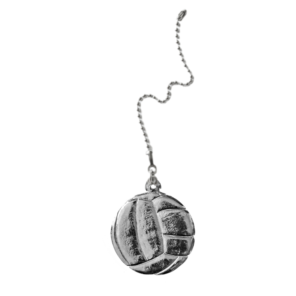 Silver Pewter Metal Volleyball Ceiling Fan Pull Top Gift Ideas - House of Morgan Pewter