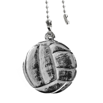 Silver Pewter Metal Volleyball Ceiling Fan Pull Top Gift Ideas - House of Morgan Pewter