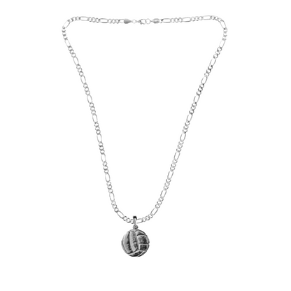 Silver Pewter Metal Volleyball Necklace Top Gift Ideas - House of Morgan Pewter