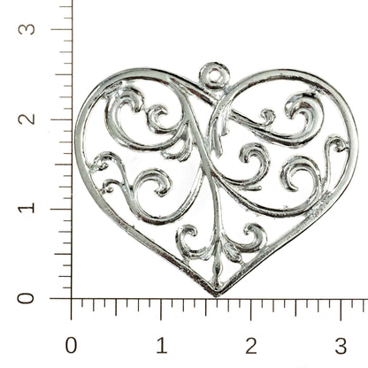 Swirly Heart Pendant Necklace - Love Jewelry