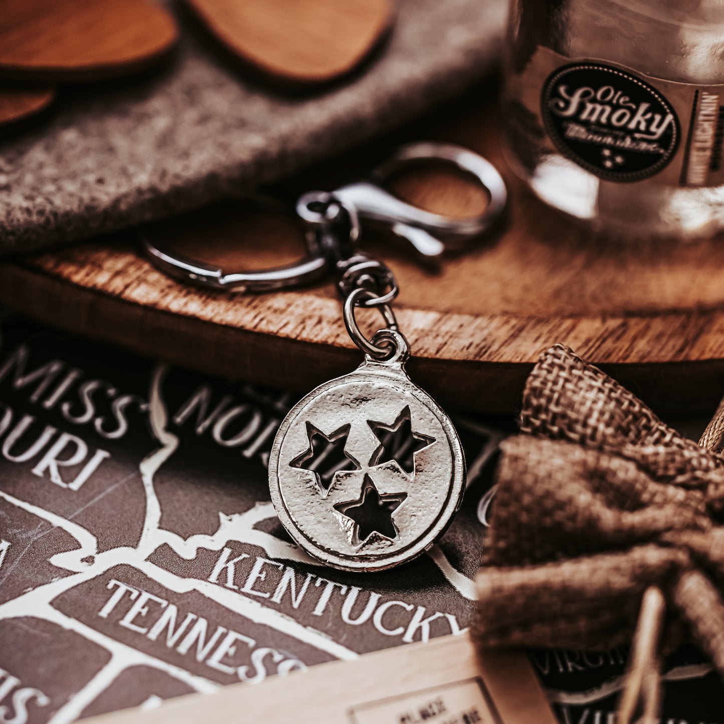 Tennessee Tristar - Coin - Jewelry - Necklace - Pendant - Keychain