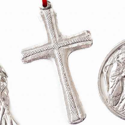 Solid Cross Christmas Ornament