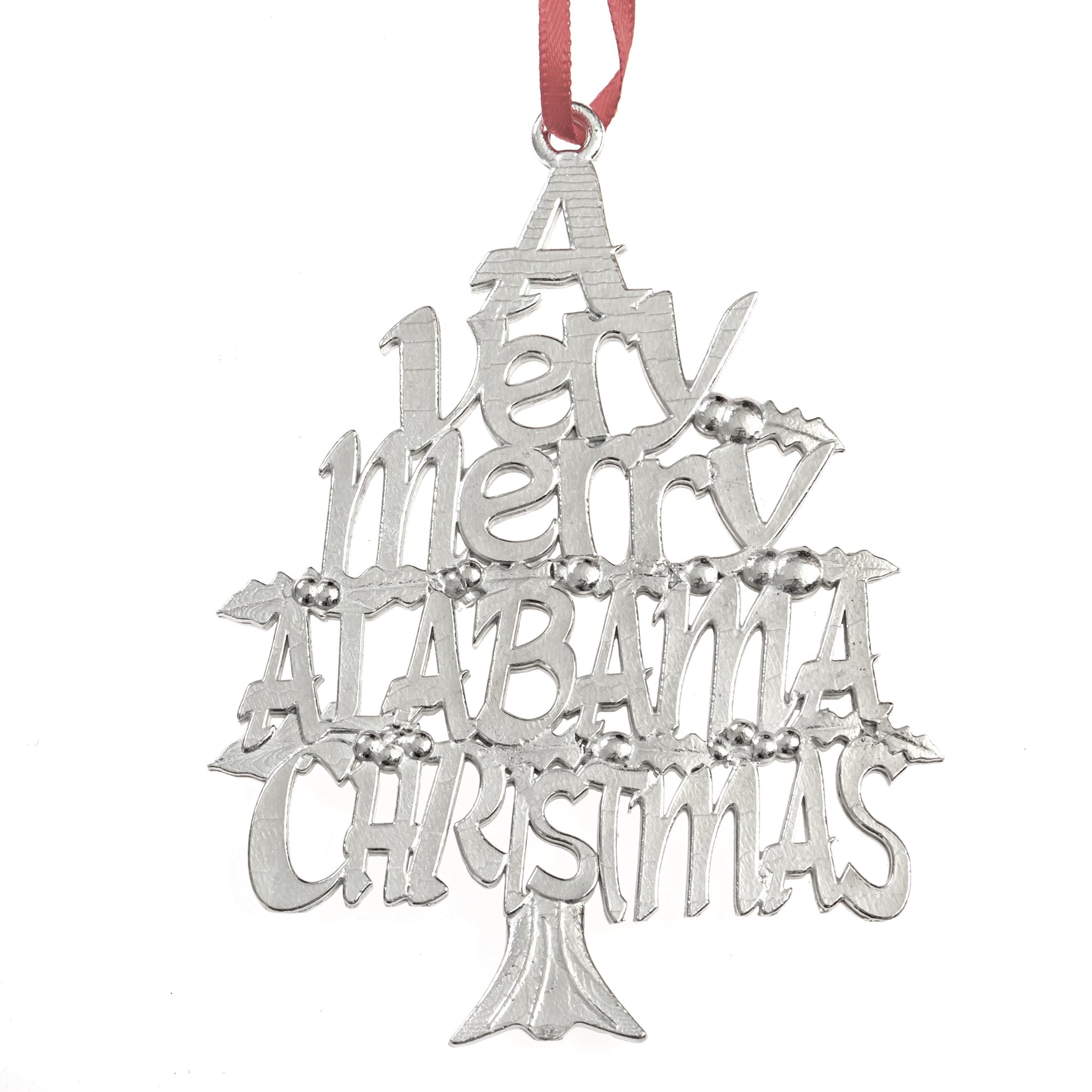 A Very Merry Alabama Christmas Ornament