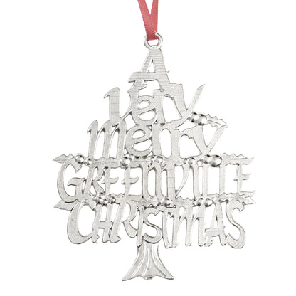 A Very Merry Christmas Ornament - Home Town Collection of Cities
