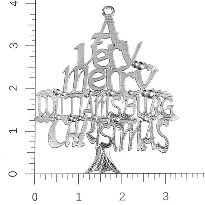 handcrafted pewter HomeState ornament Williamsburg 