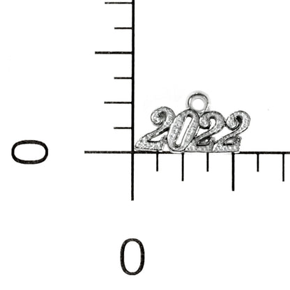 Year Charm - 2025 Graduation Year - Handmade Pewter Charms for Crafts