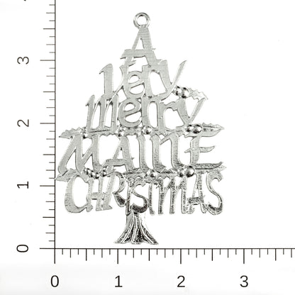 handcrafted pewter HomeState ornament Maine
