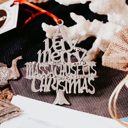 A Very Merry Christmas Ornament - Home Town Collection of States