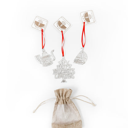 Massachusetts Gift Set of Ornaments