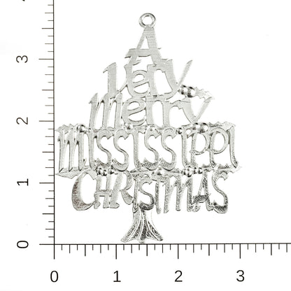 handcrafted pewter HomeState ornament Mississippi