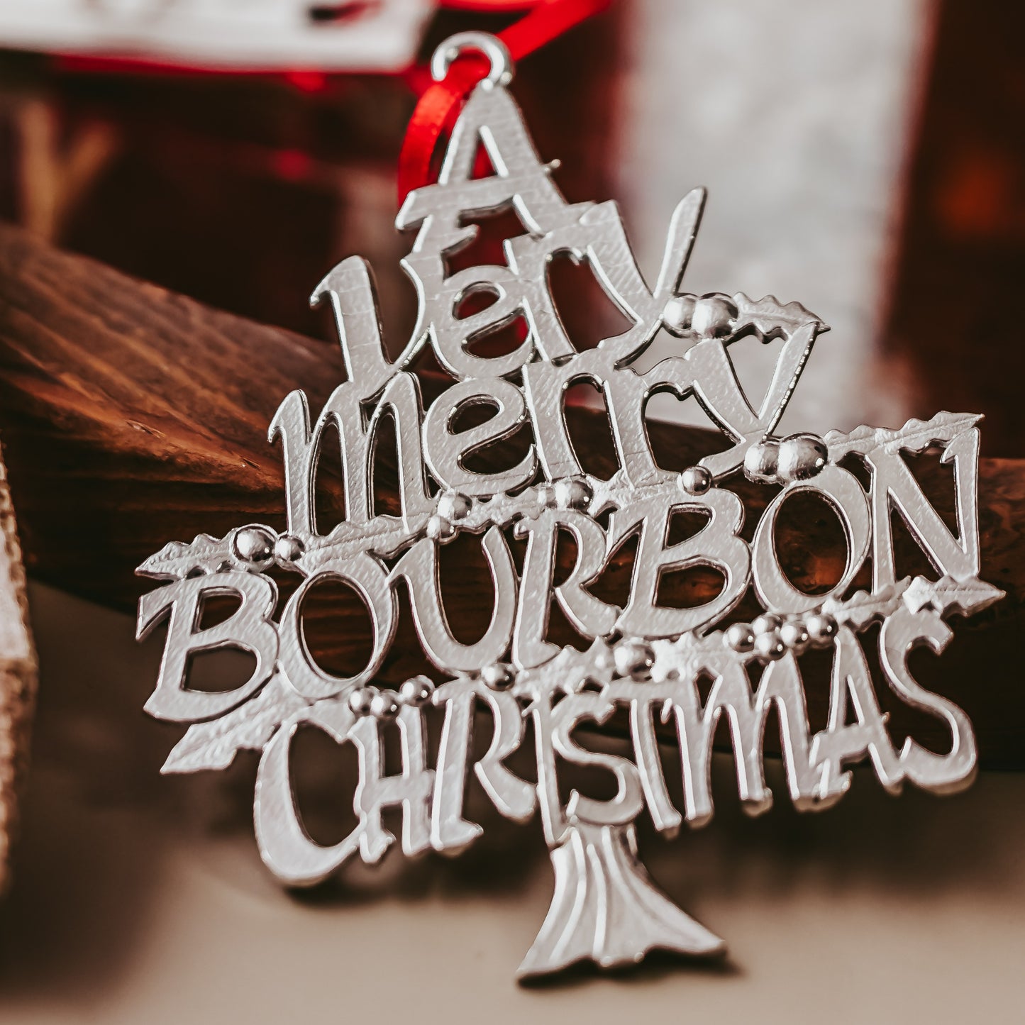 Bourbon Christmas Ornament - A Very Merry Bourbon Christmas - Bourbon Hunter Gift